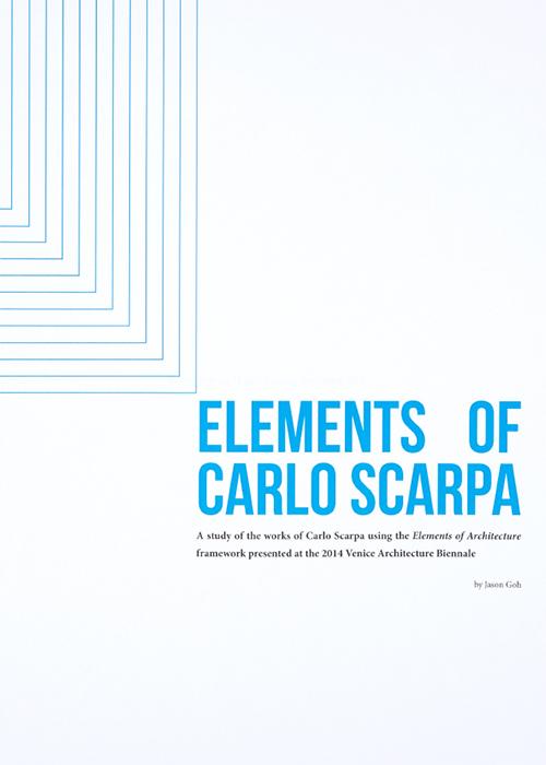 Elements of Carlo Scarpa